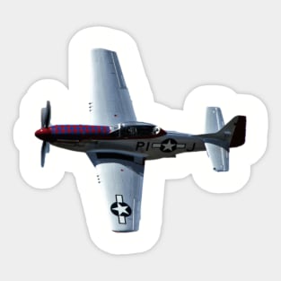 P-51 Mustang Diamondback no background Sticker